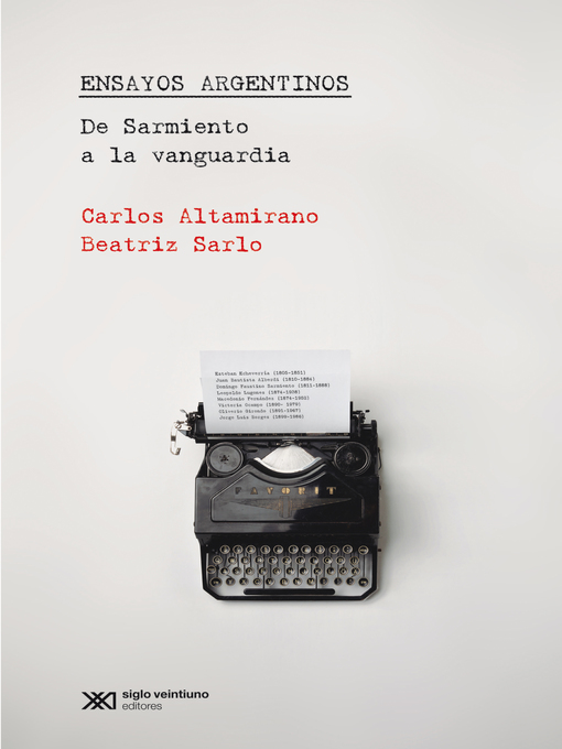 Title details for Ensayos Argentinos by Carlos Altamirano - Available